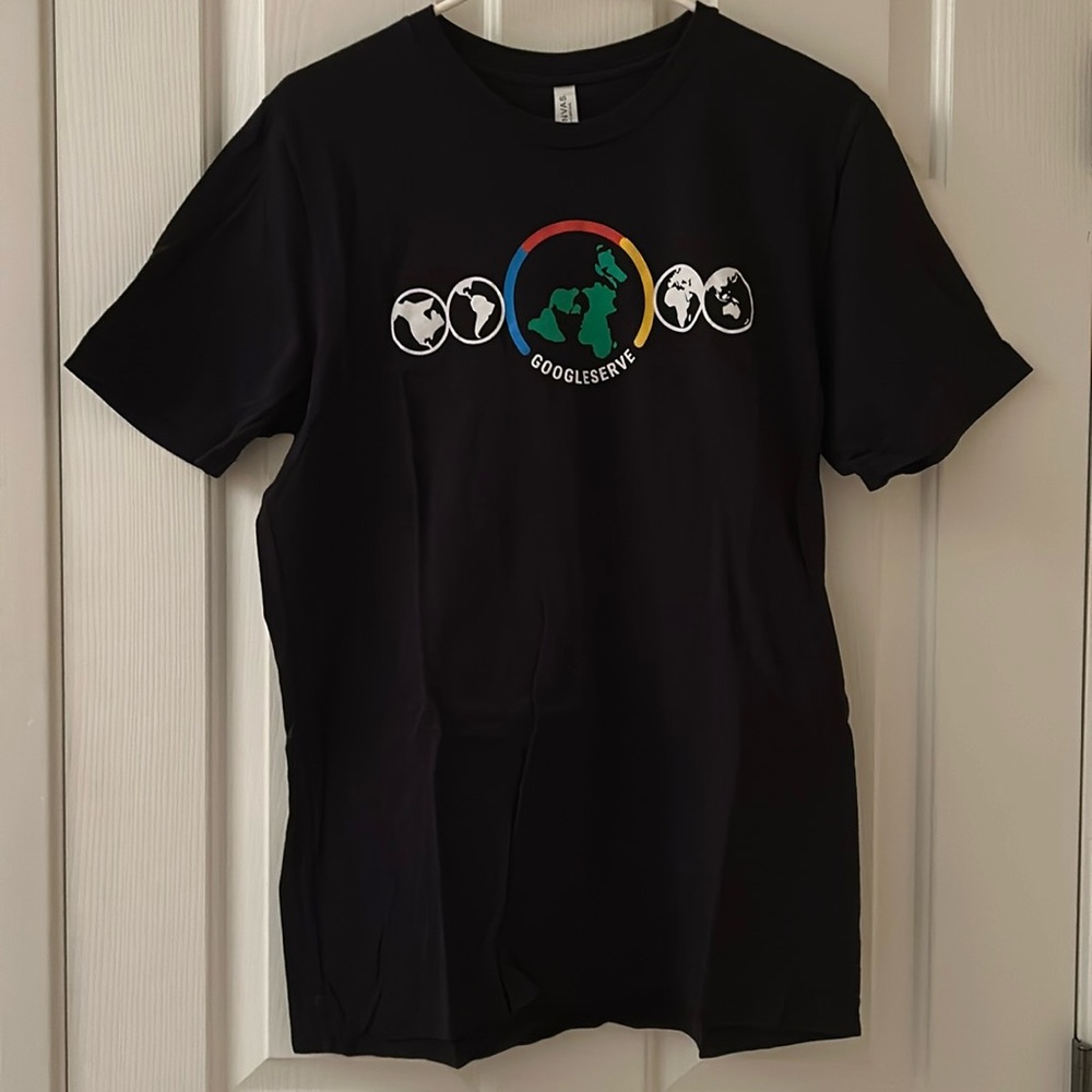 Like New Google “GoogleServe” Men's T-Shirt/Shirt (Size Large)